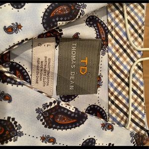 Long sleeve Thomas Dean dressy/casual shirt